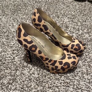 Xappeal Leopard Print Heels